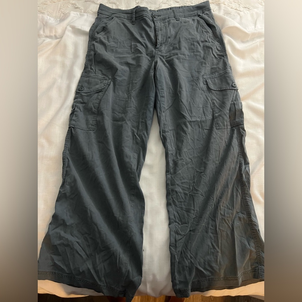 American Eagle Woman Dark Gray Cargo Pants